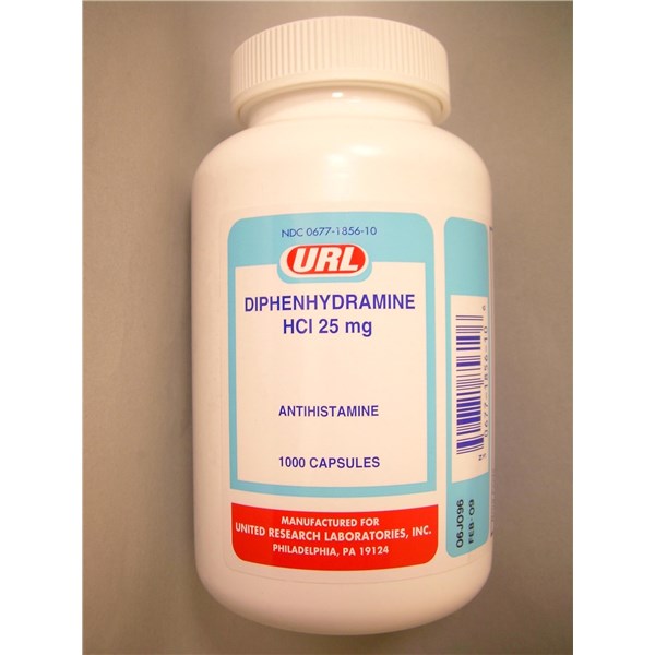 Diphenhydramine Caps 25mg 1000ct