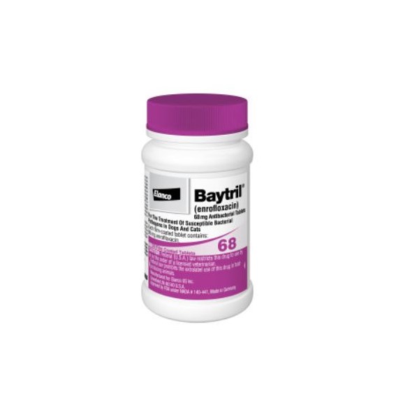 Baytril Purple Tabs 68mg 50ct
