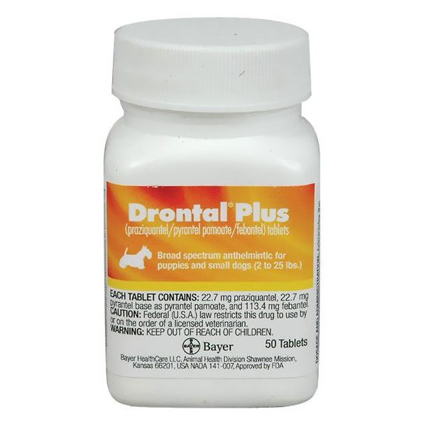 Drontal Plus Tabs Canine 22.7mg 50ct