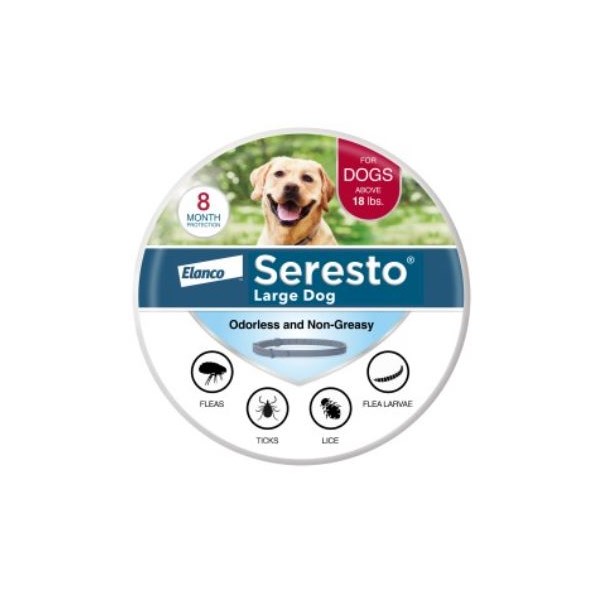 Seresto Flea &amp; Tick Collar for Dogs Large (Over 18lbs) 6 ct