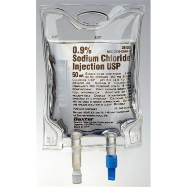 Baxter Sodium Chloride 0.9% Injection 50ml 96ct