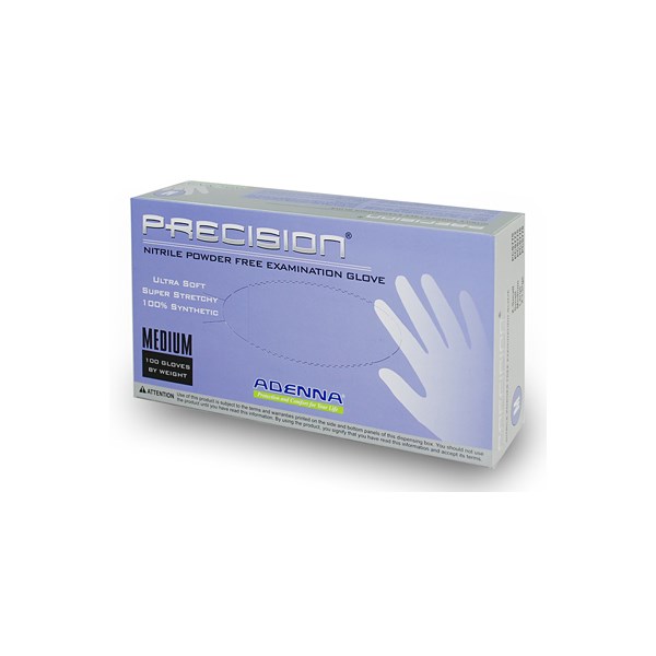 Exam Gloves Nitrile Precision Powder Free Medium (Purple)  100/bx