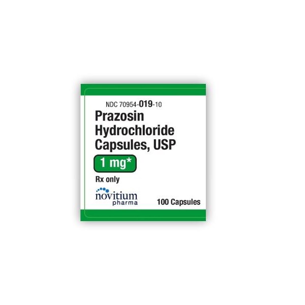 Prazosin Caps 1mg 100ct Novitium Label