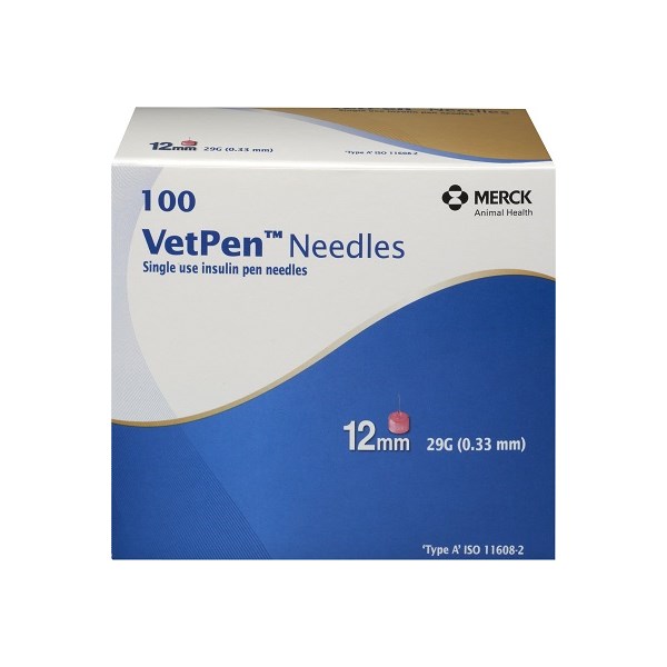 Vetsulin Vetpen Needle 29gx12mm 100Bx
