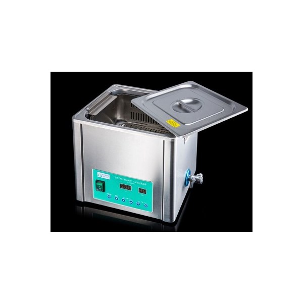 Ultrasonic Cleaner 10L With Heat, Basket, And Lid
