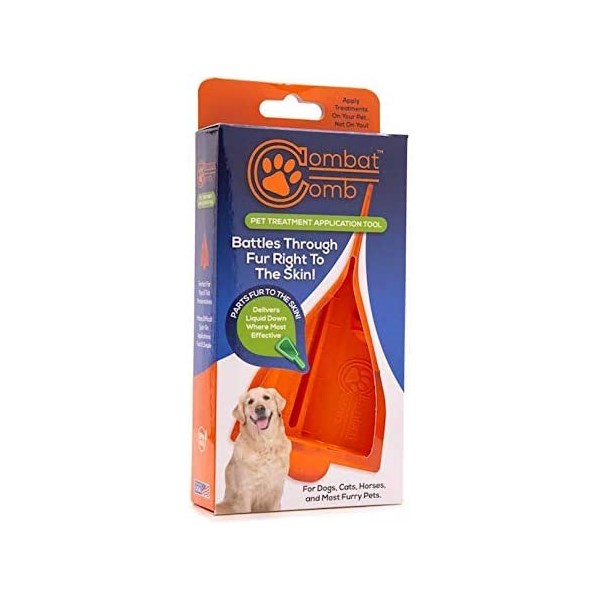 Combat Comb Topical Applicator For Use with Topical Flea &amp; Tick products
