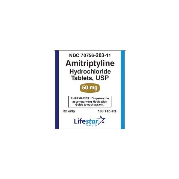Amitriptyline Tabs 50mg 100ct Lifestar Pharma