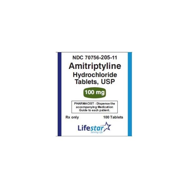 Amitriptyline Tabs 100mg 100ct Lifestar Pharma