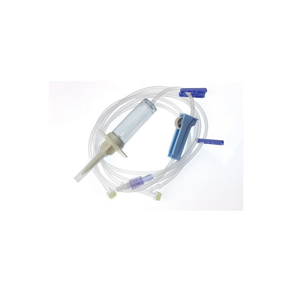 IV Set 103&quot; Ecomed B 15 Drop 2 Inj. Site Compare to Zoetis 10014521