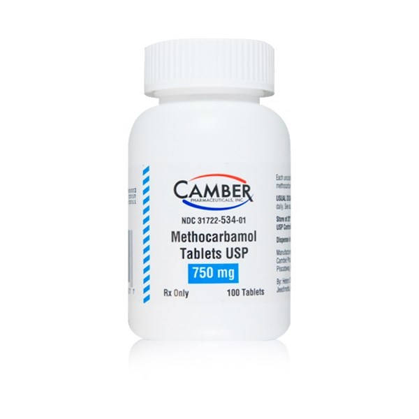 Methocarbamol Tabs 750mg 100ct Camber Label