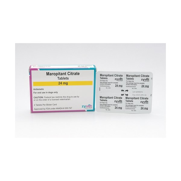 Maropitant Citrate Tabs 24mg 4 tablets/pk (sold by card)