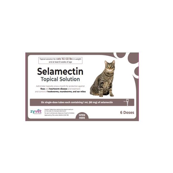 Selamectin Topical Solution Cat 15.1-22lb 6ds
