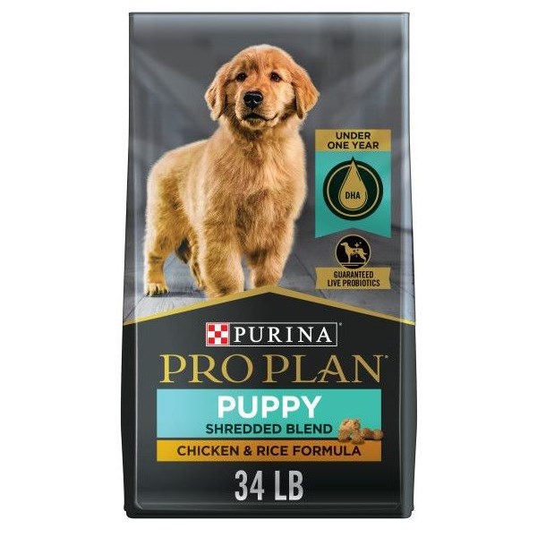 Purina Pro Plan Puppy Savory Shredded Chicken &amp; Rice 34lb
