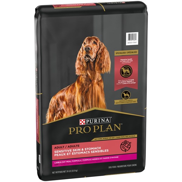 Purina Pro Plan Adult Dog FOCUS Sensitive Skin &amp; Stomach Lamb and Oat Meal 16lb.