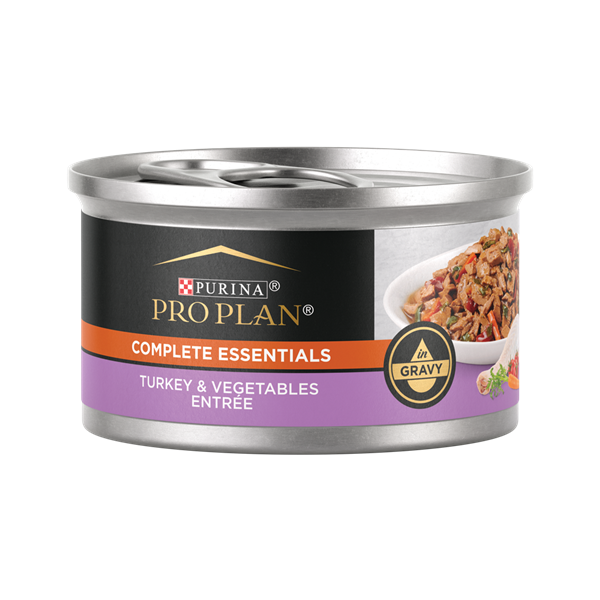 Purina Pro Plan Adult Cat Turkey and Vegetable Entree in Gravy 3oz 24/cs