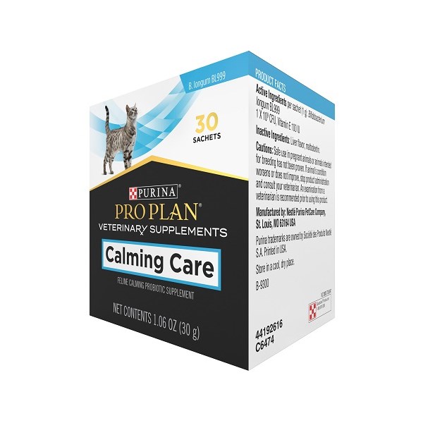 Purina Calming Care Supplement Cat 1oz (6 boxes--each box contains 30 sachets) 180 sachets total