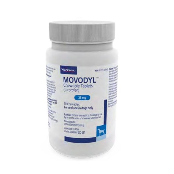 MOVODYL&trade; Chew Tabs (carprofen) 25mg 60ct