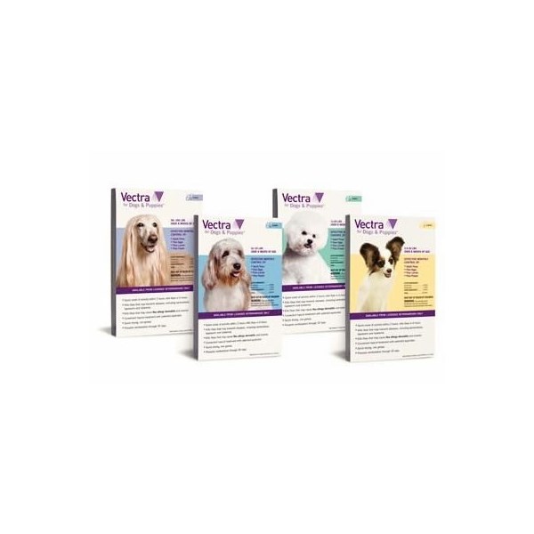 Vectra Dogs and Puppies Purple 56-100lb 6Pk