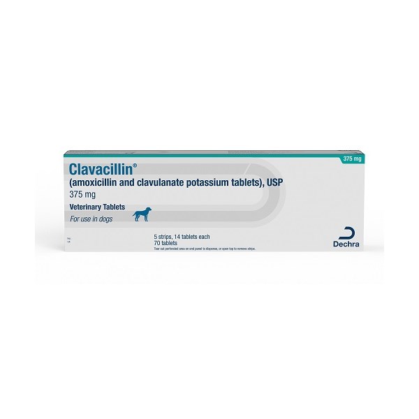 Clavacillin Tab 375mg 70ct (amoxicillin and clavulanate potassium)