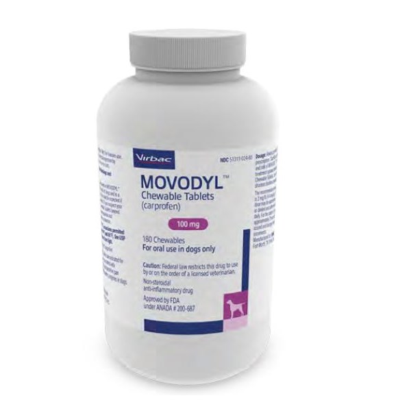 MOVODYL&trade; Chew Tabs (carprofen) 100 mg 180ct