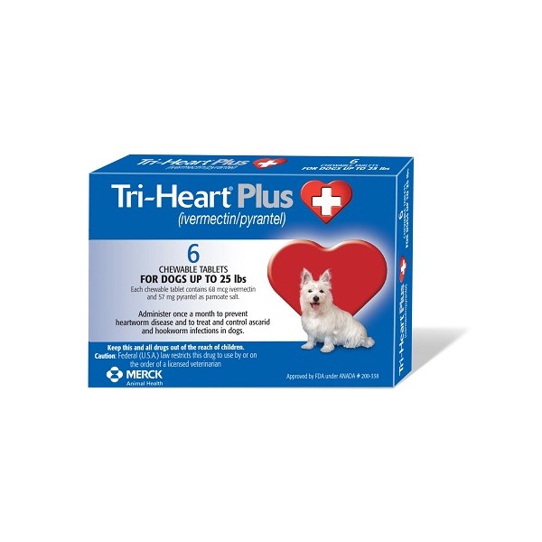Tri-Heart Plus 0-25lb Blue 6 Dose 10ct