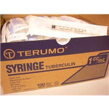 1cc TB Syringes Terumo Tuberculine Regular Tip 100/bx