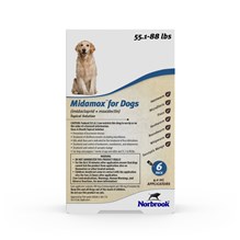 Midamox Topical Large Dog 55.1-88lb 6 dose SINGLE CARD