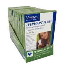 Iverhart Plus Medium Green 25.1-50lb 6 dose