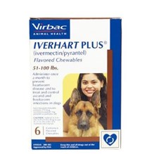 Iverhart Plus Large 50.1-100lbs Brown 6 dose