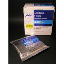 Albuterol Sulfate Solution 0.083% 3ml 25Pk