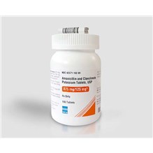 Amoxi Clav Tabs 875mg / 125mg 100ct Micro Labs (Amoxicillin Clavulanate)