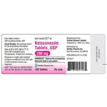 Ketoconazole Tabs 200mg 100ct Strides Shasun Label