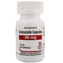 Zonisamide Caps 50mg 100ct Sun Label