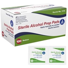 Alcohol Prep Pads Sterile 100/pk