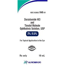 Dorzolamide 2% Timolol 0.5% Ophthalmic Solution 10ml