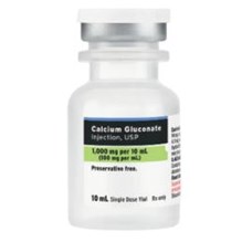 Calcium Gluconate Injection 100mg/ml 10ml 25pk FULL BOX ONLY