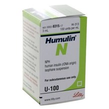 Humulin N NPH Insulin  U100 3ml