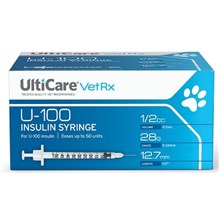 U-100 Insulin Syringe 0.5cc with 28g x 1/2