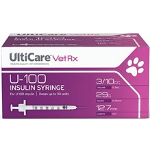 U-100 Insulin Syringe 0.3cc with 29g x 1/2  Ulticare 100/bx