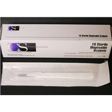 Sterile Disposable Scalpels With #10 Blade 10ct