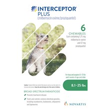Interceptor Plus Green 5.75mg 8.1-25lb 6 dose 5/pk