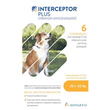 Interceptor Plus Yellow 11.5mg 25.1-50lbs 6 dose 5/pk