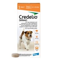 Credelio Chew Tabs 12.1-25lbs Orange 1 Dose 16/Box