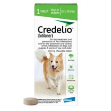 Credelio Chew Tabs 25.1-50lbs Green 1 Dose 16/Box