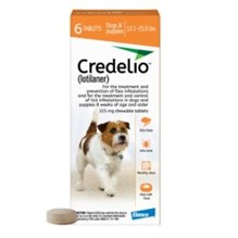 Credelio Chew Tabs 12.1-25lbs  Orange 6 Dose 10/Box
