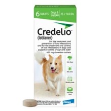 Credelio Chew Tabs 25.1-50lbs Green 6 Dose 10/Box