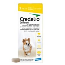 Credelio Chew Tabs 4.4-6lbs Yellow 3 dose 16/bx