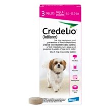 Credelio Chew Tabs 6.1-12lbs Pink 3 dose 16/bx