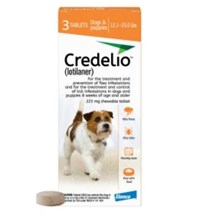 Credelio Chew Tabs 12.1-25lbs Orange 3 dose 16/bx