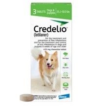 Credelio Chew Tabs 25.1-50lbs Green 3 dose 16/bx